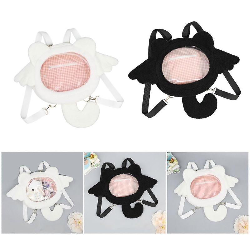 Japanischer Stil Rucksack Schulrucksack Reiserucksack Itabag Rucksack Lieblicher Rucksack Plüsch Cartoon Rucksack Weiß