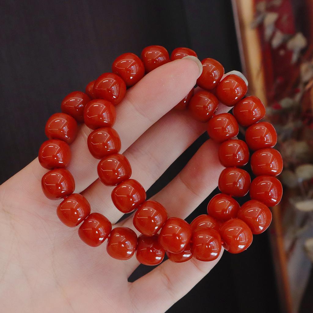 Natural Nanhong Agate Bracelet. Fashion Women Daily Jewelry Lucky Gift