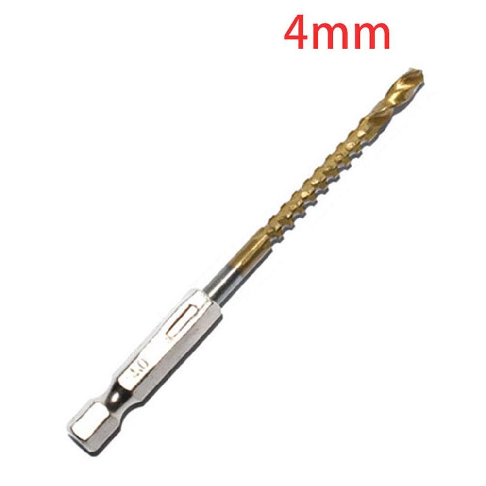 

Металлическое титановое шнековое сверло Многофункциональное титановое покрытие 1 шт. 4mm