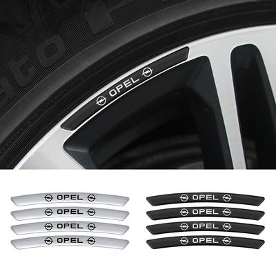 4 stuks Aluminium Auto Emblemen Velgen Velgen Sticker Auto Accessoires Voor Zafira B Corsa Karl Combo Meriva Omega Signum Grandland