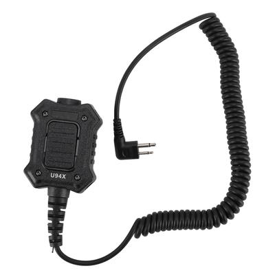U94X Push To Talk Adapter Coiled Radio Headset Connector Cable for GP-88 GP-2000 HYT TC-500 TC-700