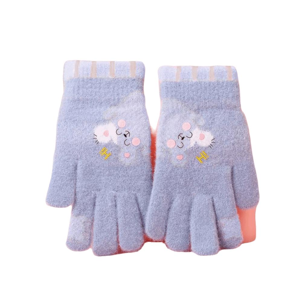5-12 Years Old Warm Children Mittens Coldproof Baby Gloves Cute Kids Winter Gloves  Outdoor