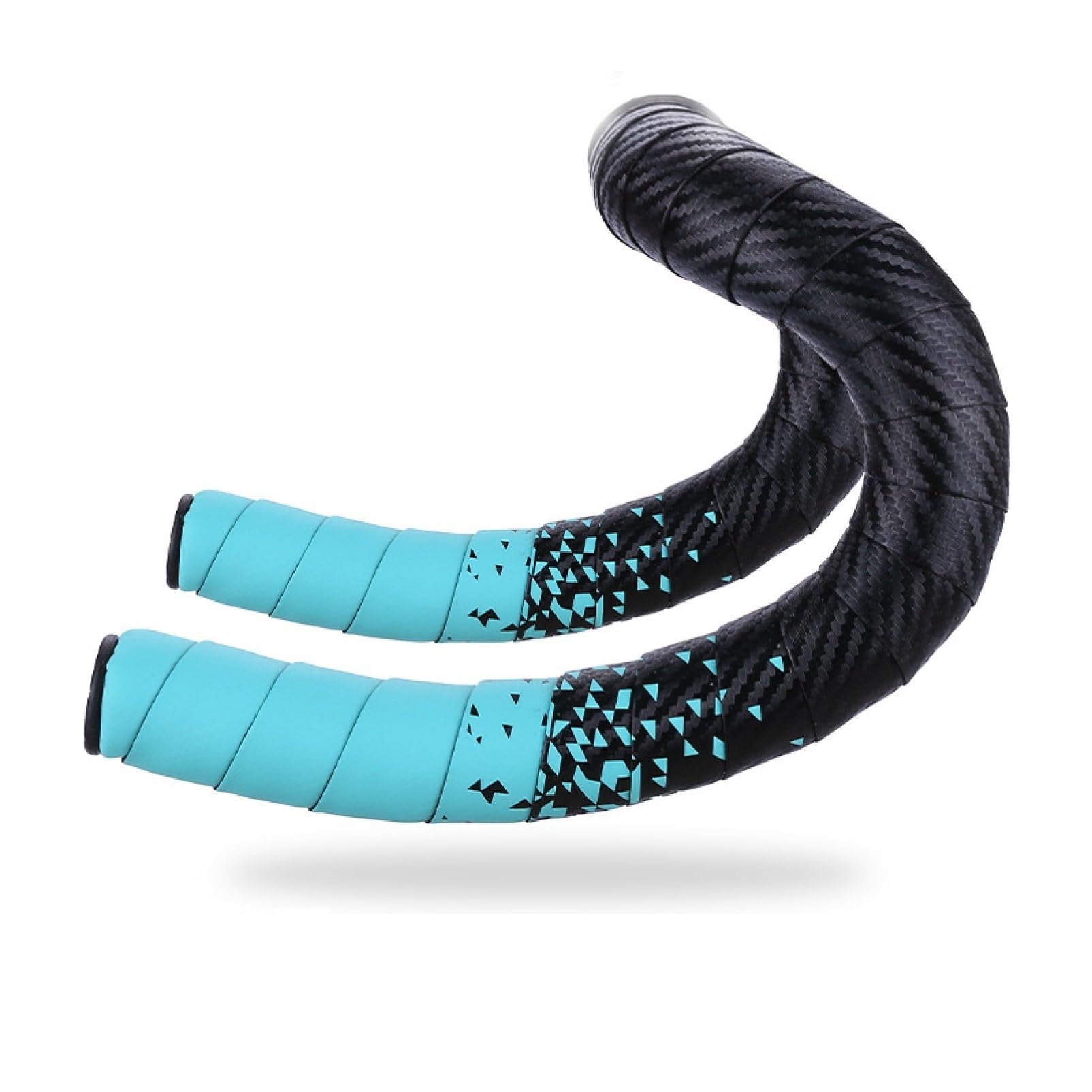 

COZENTA Bicycle Bar Tape for Drop Road with End Left and Right Set Handlebars, Bikes, Plugs, (Sky Blue)
