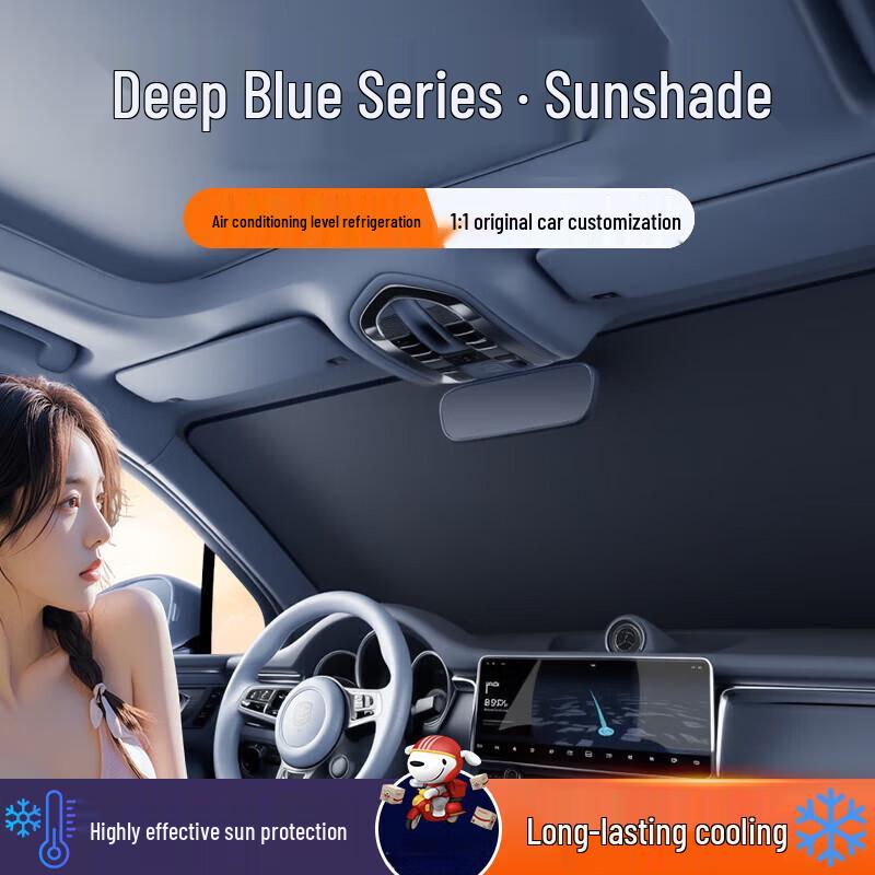 Car Windshield Sunshade: Protects & Moisturizes Interior, Shields Dashboard, Ensures Privacy. Ideal for Summer Use.