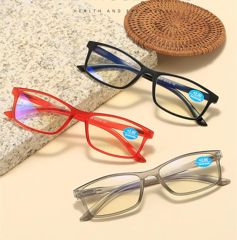 Retro Square Lesebrille Damen Herren Kunststoffbrille Computer Weitsicht Alterssichtigkeit Kleiner Rahmen Lesebrille +1.0 +1.5 +2.0