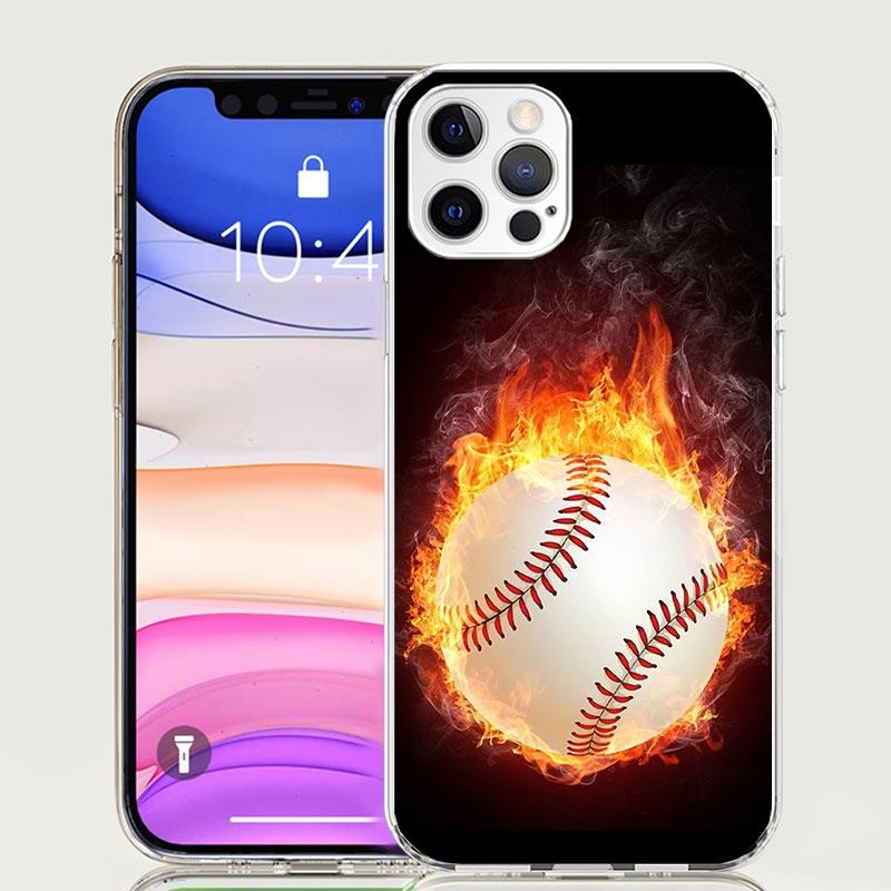 Baseball Sport Phone Case for Apple iPhone 17 Air 16 15 Plus 14 + 13 Mini 12 11 Pro Max 7 8 SE 16Max Soft Shell Cover Coque 17 A