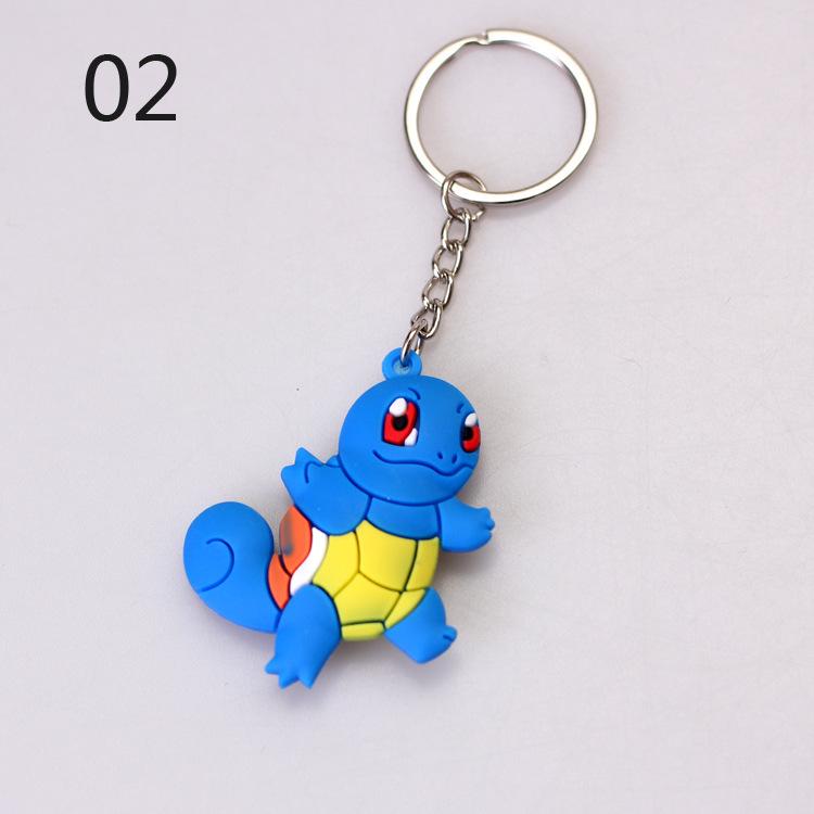 Pokemon Keychain: Pikachu, Dragonite, Eevee Figure Pendant