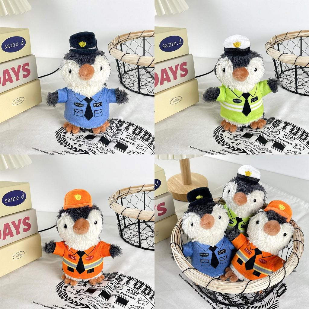 Delightful Plush Penguin Keychain Cute Animal Doll For Firefighter And Lovers Police