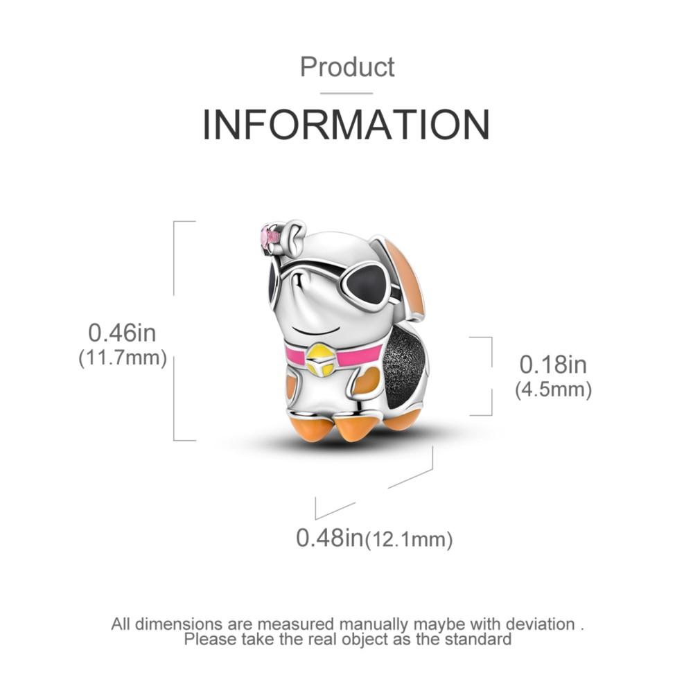 Copper Handsome Puppy Animal Pet Original Pendants Bracelet Charms Jewelry Party Beads Diy Gifts Accessory