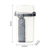 New 600ml Breakfast Cups Double-layer with Spoon Yogurt Bowl Leak Proof Reusable Salad Cup for Oatmeal Cereal Nut Yogurt