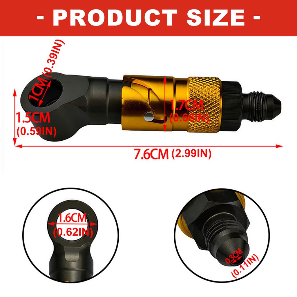 Easy Installation Fast Release Connector Fitting Adapter Universal Aluminum Motorbike Quick Release Brake Line Adapter