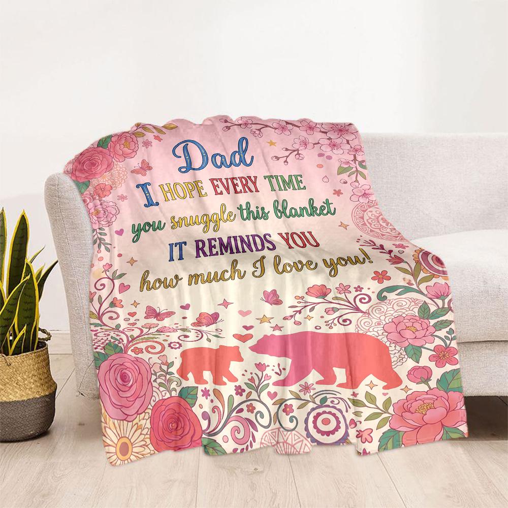 Papa's Legend And Love Flannel Blanket-Soft and Suitable for Sofas,Beds,Offices,Travel,All Seasons,Great Gift for Holidays and Birthdays.