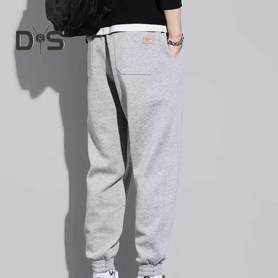 Loose Casual Pants Pockets Stylish Solid Color Running Sport Pants