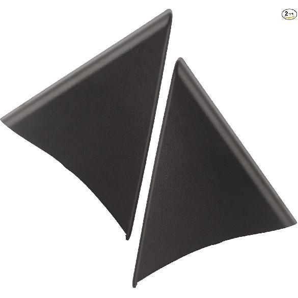 Front Door Panel Upper Trim Triangle Cover Very Dark Brown/Dark Brown Size 7.75