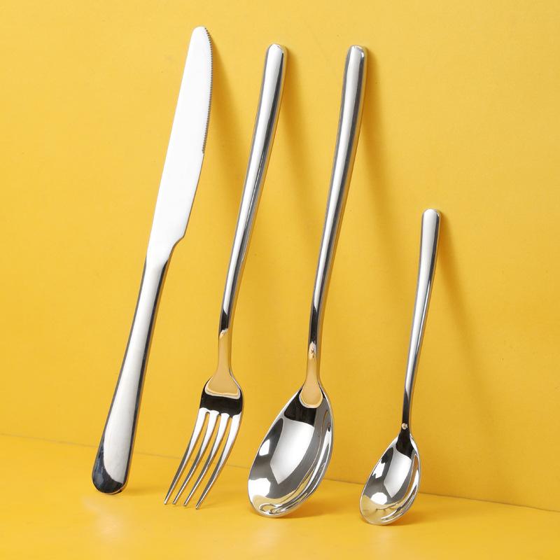 Moonlight series 666 Western food knives, forks, spoons, stainless steel French steak set supplies