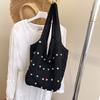 Fashion woven portable tote bag women's bag summer hollow foreign style shoulder bag casual armpit bag