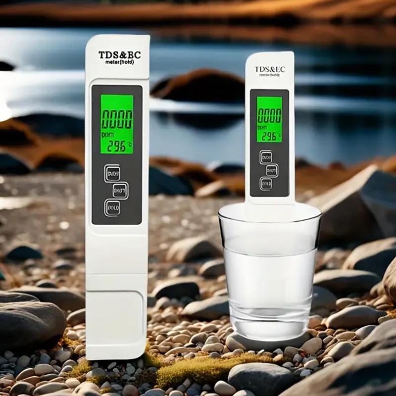 4In1 Backlight Water Quality Detection Pen Household Drinking Water Purity Ec Meter High Accuracy Tds Meter 0-9990Ppm Digital