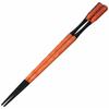 Pestle-Shaped Takushima Chopsticks, Orange Wood Grain, 22.5cm [Dishwasher, Dryer, and Microwave Safe] ZA-412841