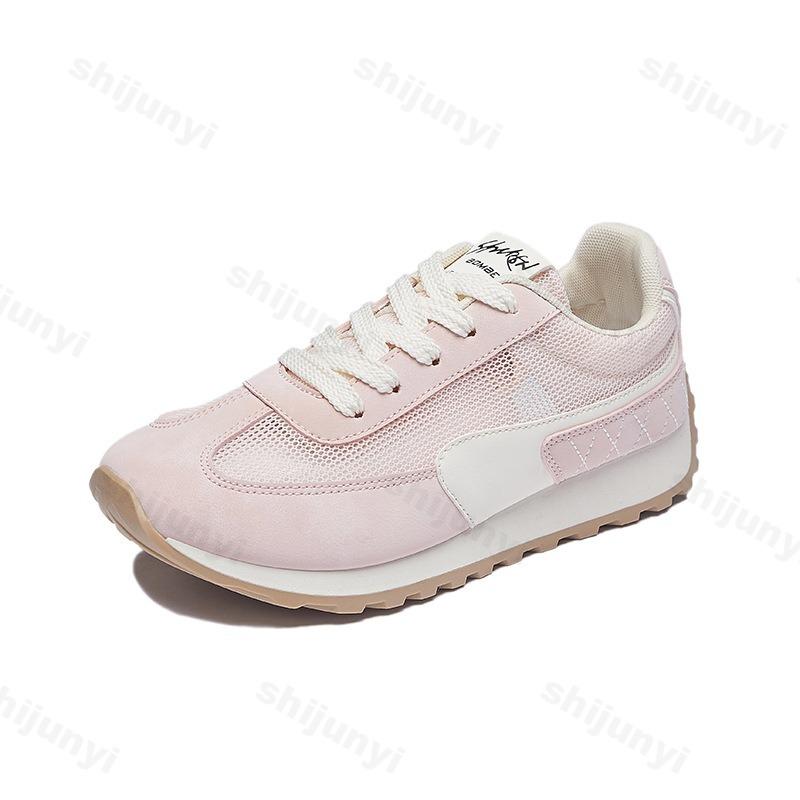 Fashion Women's Casual Sports Shoes Breathable Mesh Comfortable Non Slip Outdoor Running Shoes Platform Tennis Fashion Summer Sneakers