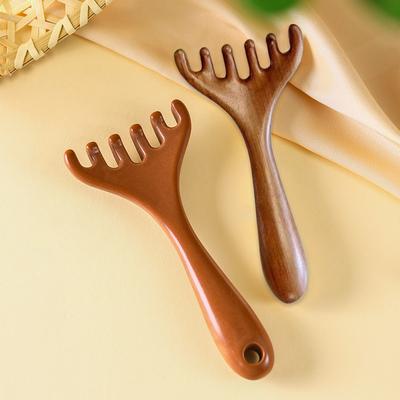Baş Bakım Tarak Meridyen Masaj Tarağı Altı Pençe Gua Sha Kazıma Masaj Aleti Geniş Dişli Yüz Gua Sha Kazıma Vücut Masaj Bakımı