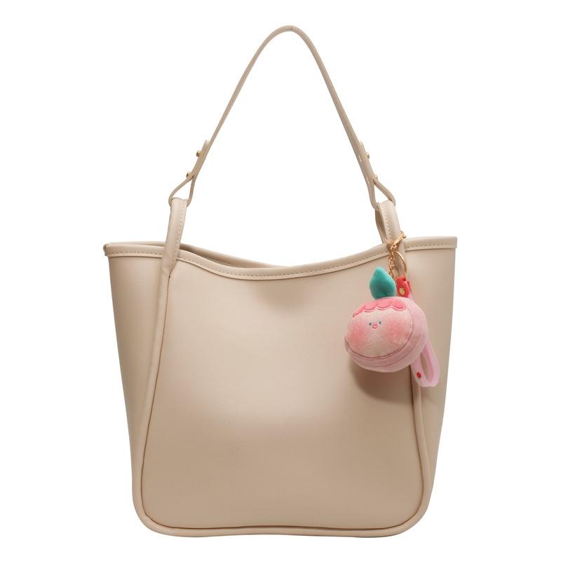 Large capacity pink bag women's new versatile fashion commuter bag casual simple shoulder bag tote bag