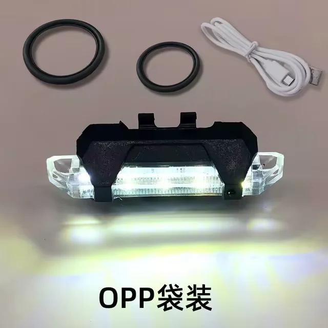 USB Rechargeable Waterproof Mountain Bike Lamp Warning Cycling Taillight Bike LED Headlight Tail Light For Electric Scooter