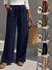 Women's Fall Winter Casual Loose Corduroy Wide Leg Pants