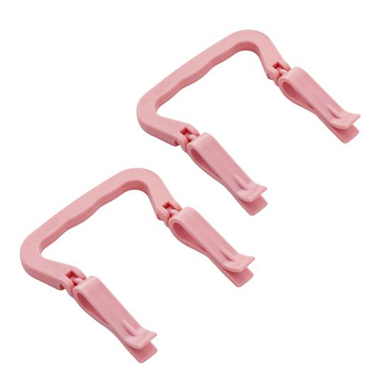 2PCS Garbage Bag Clamp, Durable Plastic Non-Slip Trash Bag Clips, Fastener Adjustable Fit with Handle Clip for Home Use