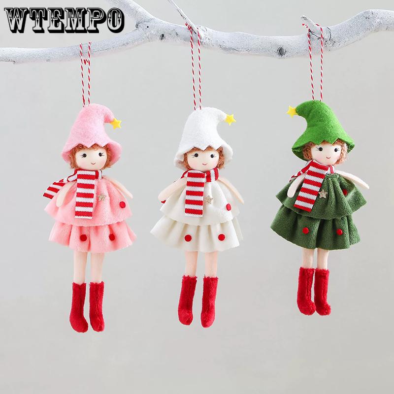 

WTEMPO Christmas Pendant Cute Christmas Tree Ornaments Holiday Decor for Xmas New Year Party & Home Decoration Dollhouse Christmas Decorations 1pc рожевий