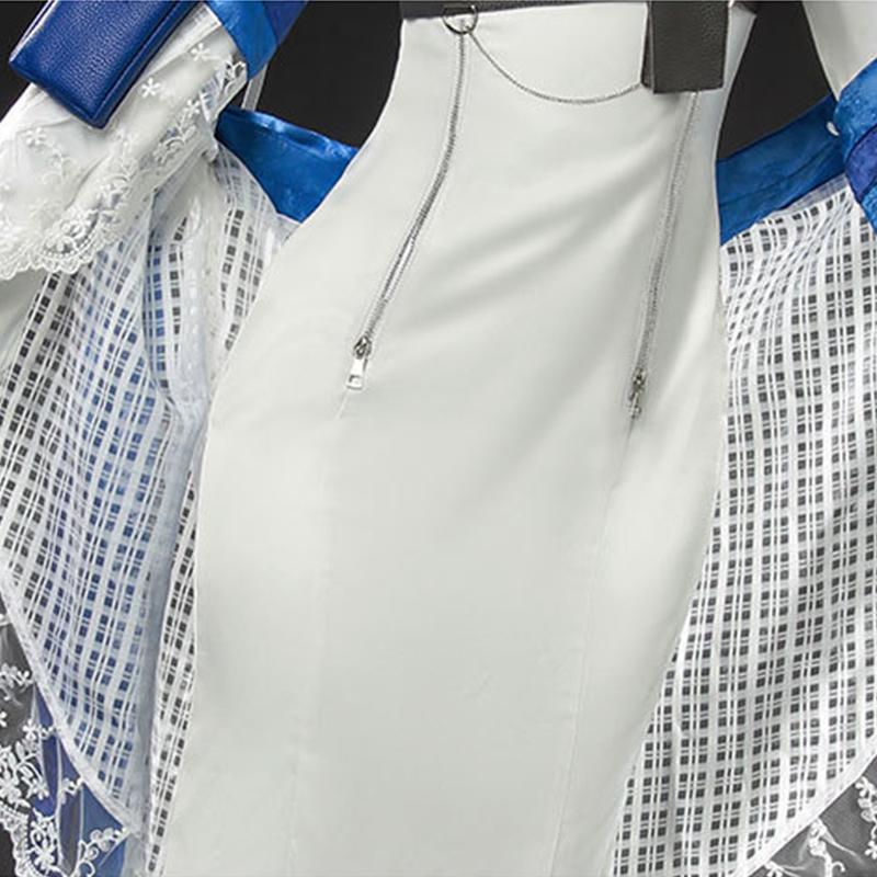 Nikke Goddess Of Victory Arcana Cosplay Costume Commander Tarot Shoper Arcana Women White Dress Halloween Carnival Suit