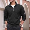 Men's Tactical Fleece Stand Collar Plaid Zipper Hoodie Jacket