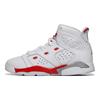 Кросівки для дітей Air 6-17-23 PS White Fire Red University-Red Metallic-Platinum DM1160-106