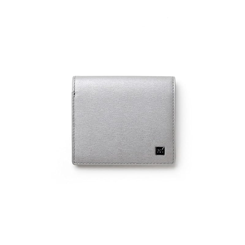 

[IS/IT] polymer pure bill bifold wallet Card tier 12, men s leather cowhide, No.989604(Silver)