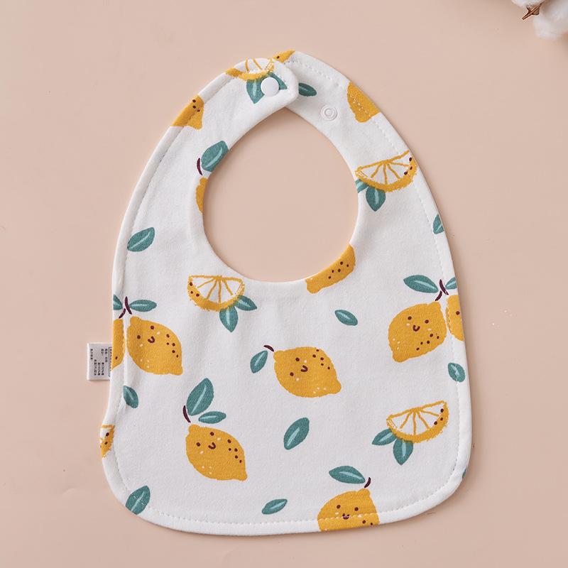 U-Shaped Pure Cotton Bib - Super Soft, Waterproof, Adjustable for Newborns, Ideal for Autumn/Winter
