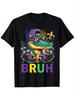 Mardigator Alligator Bruh Shirt Mardi Gras Costume T-Shirt for Men Women, Prefect Holiday Gift Birthday Gifts for Mom Da