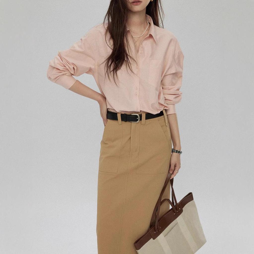 Joli Choose Women's Long Sleeve Lapel Shirt - Autumn Loose Style Versatile Outerwear