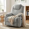 Power Lift Recliner Chair with Pocket Spring, Electric Lift Chair with Wide Backrest, Light Grey