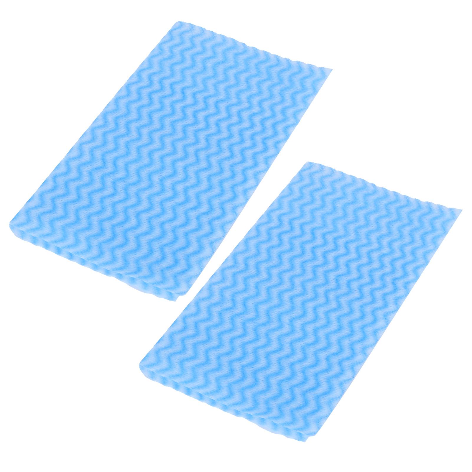 2Packs Disposable NonWoven Rag Washing Dish Towel Kitchen Clning Cloth Wiping Rag(Blue )
