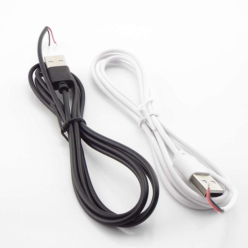 5V DC 2 Pin 1M USB Extension Cable Connector Power Supply Wire LED Chips Light 501 On/off Switch Electrical For LED Lighting