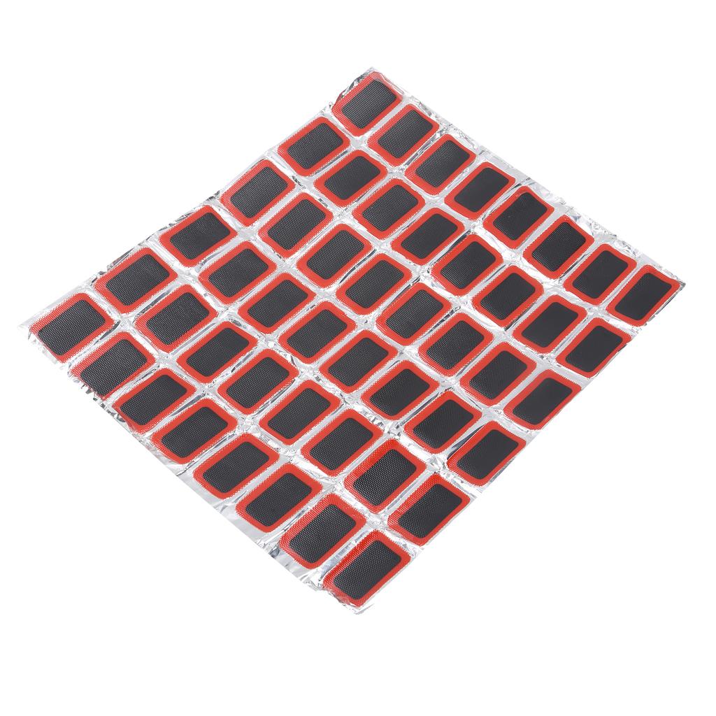 48pcs Bicycle Tire Rubber Patch Kit with Glue Bike Tire Inner Tube Puncture Repairing Patch