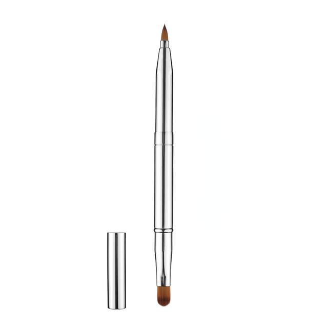 Retractable Lip Makeup Brush Lipstick Lip Gloss Brush Telescopic Dual Use Lip Eyeshadow Brush Beauty Tool With Protect Cap