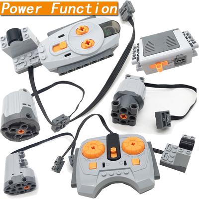 Technic Parts Multi Power Functions Tool Servo Blocks Bricks Train Motor Model Set Building Kit