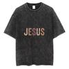 Jesus Christian T Shirt Minimalist Faith Graphic Tee Vintage Washed Aesthetic Typography Shirt Unisex Religious Gift Top