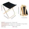 Outdoor Camping Chair Aluminum Alloy Folding Chair With Bag Stool Seat Fishing Camping Travel