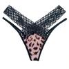 European & American Ice Silk Low-Rise Sporty Thong - Sexy, See-Through, Hollowed-Out Design