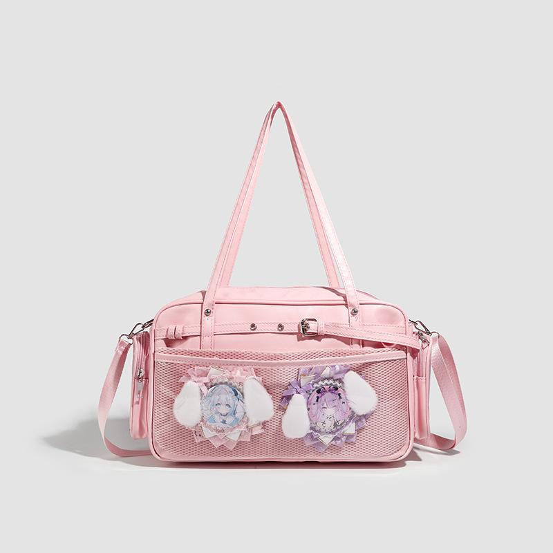 

Женская новая модная универсальная сумка-шоппер большой вместимости на плечо/подмышку розовый