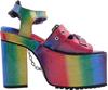 Yosuke Women's Rainbow Sandals, Size 4460075, Sizes 25.0cm-25.5cm