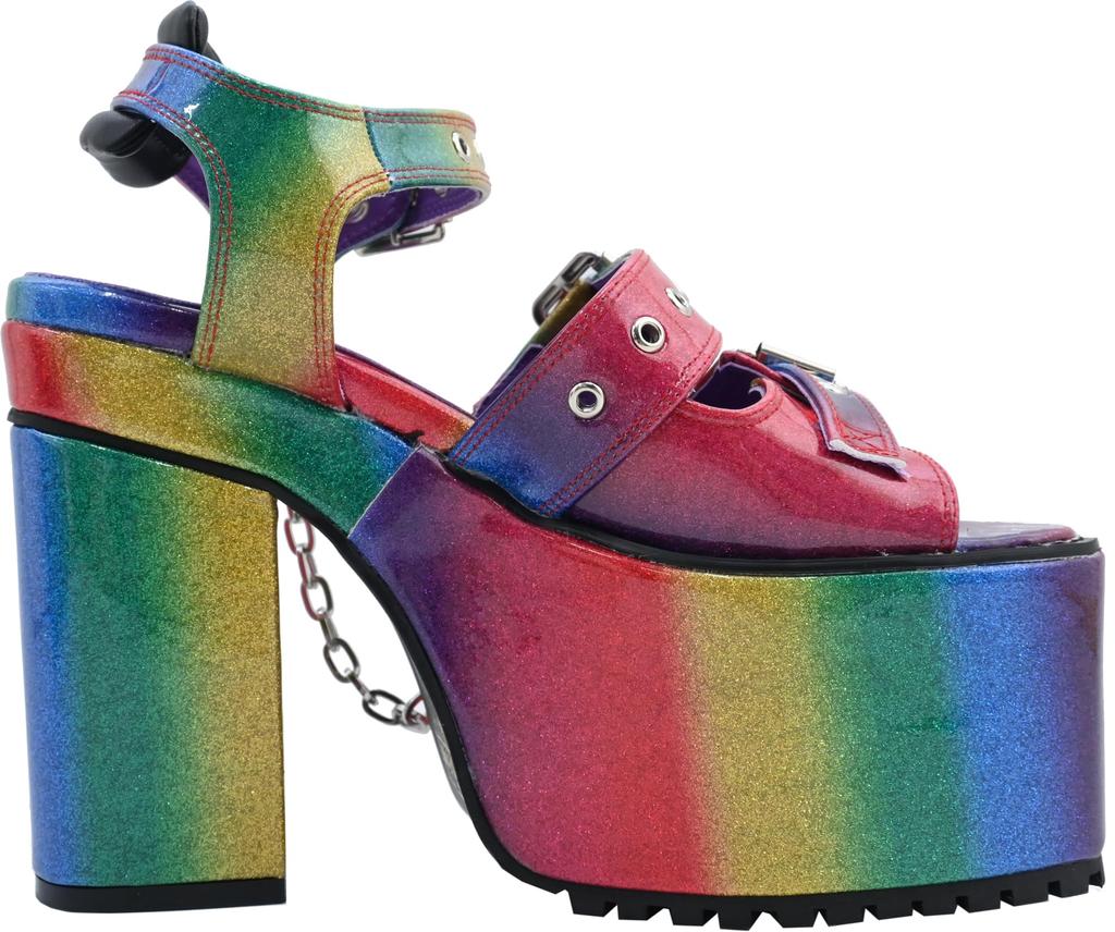 Yosuke Women's Rainbow Sandals, Size 4460075, Sizes 25.0cm-25.5cm