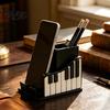 Moderner Schreibtisch-Organizer, Klavierform-Stifthalter, Kreativer Musik-Themen-Organizer, mit Handy-Ablage für Notizenhalter-Design, Schreibwaren