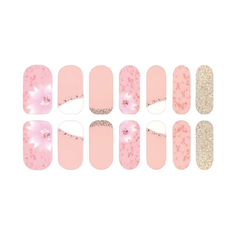 Flower Nail Art Stickers Full Wrap Nail Stickers Self-Adhesive Nail Art Decals